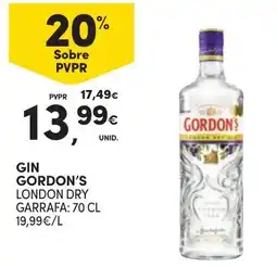 Continente gin gordon's london dry promoção