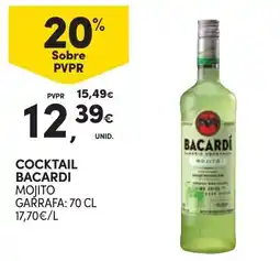 Continente cocktail bacardi mojito promoção