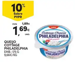 Continente queijo cottage philadelphia promoção