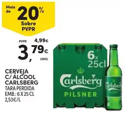 Continente Cerveja c/ álcool carlsberg promoção