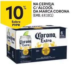 Continente Na cerveja c/ álcool da marca corona promoção