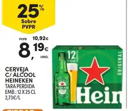 Continente Cerveja c/ álcool heineken promoção