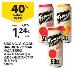 Continente Sidra c/ álcool bandida pomar promoção