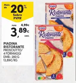 Continente Ristorante piadina promoção