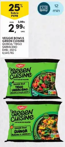 Continente Iglo green cuisine veggie bowl trigo sarraceno promoção