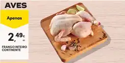 Continente Frango inteiro continente promoção