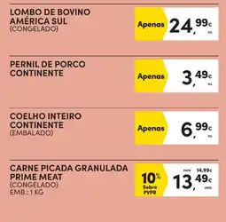 Continente Carne picada granulada prime meat promoção