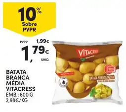 Continente batata branca media vitacress promoção