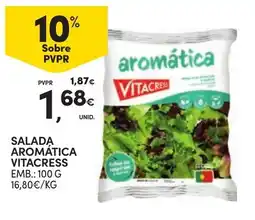Continente Salada aromática vitacress promoção