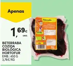 Continente Beterraba cozida biológica hortofur promoção