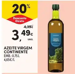 Continente Azeite Virgem Continente promoção