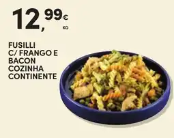 Continente Fusilli c/ frango e bacon cozinha continente promoção