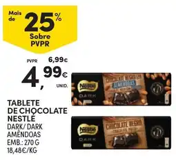 Continente Tablete de chocolate Nestle Dark/Dark Amêndoas promoção