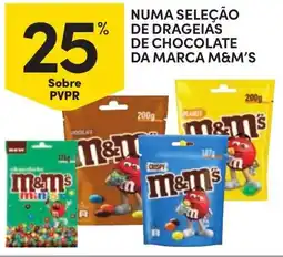 Continente Numa seleção de drageias de chocolate da marca m&m's promoção