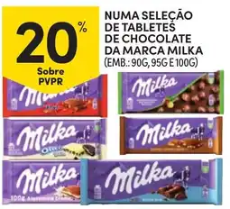 Continente Numa seleção de tabletes de chocolate da marca milka promoção