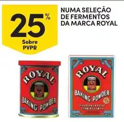 Continente Numa seleção de fermentos da marca royal promoção