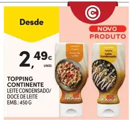 Continente Topping continente leite condensado/doce de leite promoção