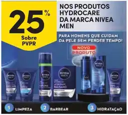Continente Nos produtos hydrocare da marca nivea men promoção