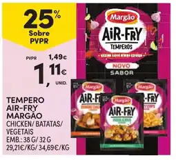 Continente Tempero air-fry margão chicken/batatas/vegetais promoção