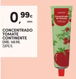 Continente Concentrado tomate continente promoção