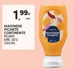 Continente Maionese picante continente promoção