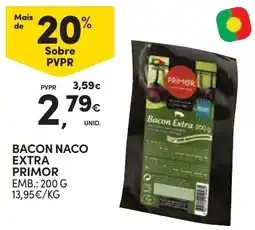 Continente Bacon naco extra primor promoção