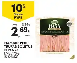 Continente Fiambre peru trufas boletus elpozo promoção