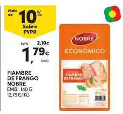 Continente Fiambre de frango nobre promoção
