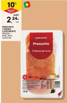 Continente Presunto continente promoção