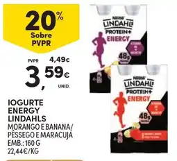 Continente Iogurte energy lindahls promoção