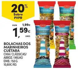 Continente Bolachas dos marinheiros cuetara promoção