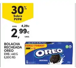 Continente Bolacha recheada oreo promoção