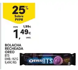 Continente Bolacha recheada oreo bts promoção