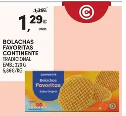 Continente Bolachas favoritas continente promoção