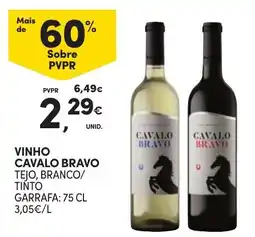 Continente vinho cavalo bravo promoção