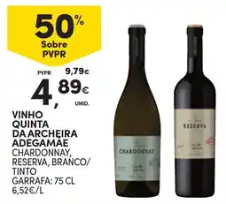 Continente Vinho Quinta da Archeira Adegamae promoção