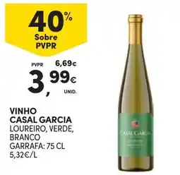 Continente vinho casal garcia loureiro, verde, branco promoção