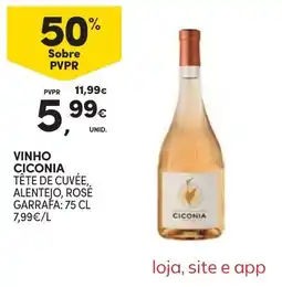 Continente vinho ciconia tête de cuvée, alentejo, rosé promoção