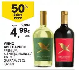 Continente vinho abelharuco premium, alentejo, branco/tinto promoção