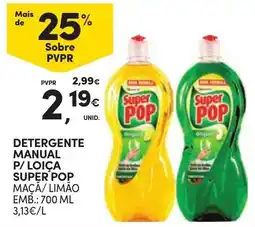 Continente Detergente manual p/ loiça super pop maçã/ limão promoção