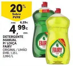 Continente Detergente manual p/ loiça fairy promoção