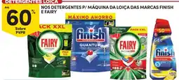 Continente Detergentes p/ máquina da loiça das marcas finish e fairy promoção