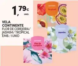Continente Vela continente flor de cerejeira/jasmim/tropical promoção