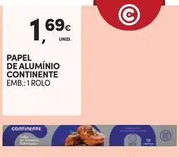 Continente Papel de alumínio continente promoção