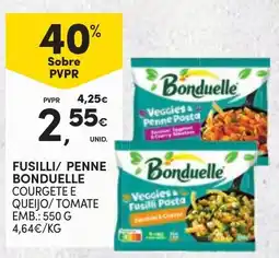 Continente Fusilli/ Penne Bonduelle Courgete e Queijo/ Tomate promoção