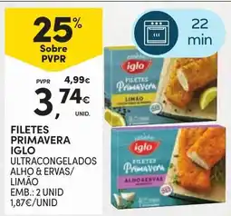 Continente filetes primavera iglo promoção