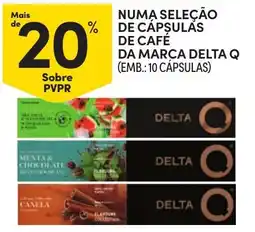 Continente Cápsulas de café delta q promoção