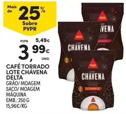 Continente Café torrado lote chavena delta promoção