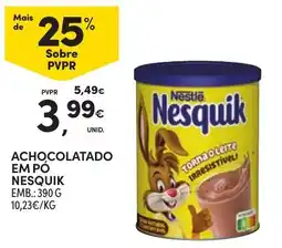 Continente Achocolatado em pó nesquik promoção