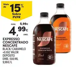 Continente expresso concentrado nescafé black/caramelo promoção